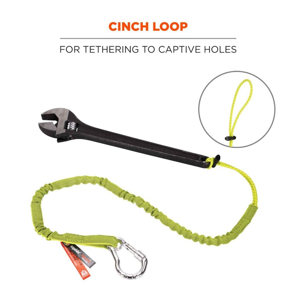 2 x Ergodyne Squids 3100 Tool Lanyard bundle w/ Single Carabiner - 10lbs - NEW - Picture 7 of 8